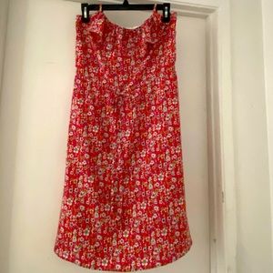 Flower print summer dress